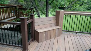 Composite deck stairs