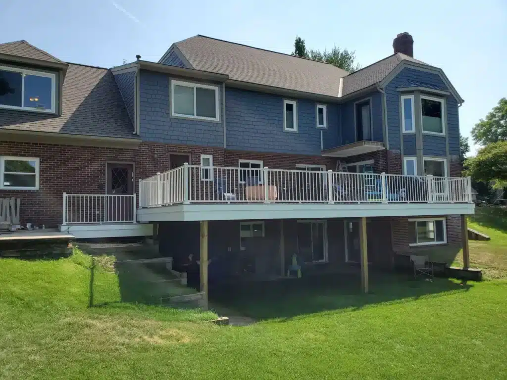 Photo of a multi-level deck