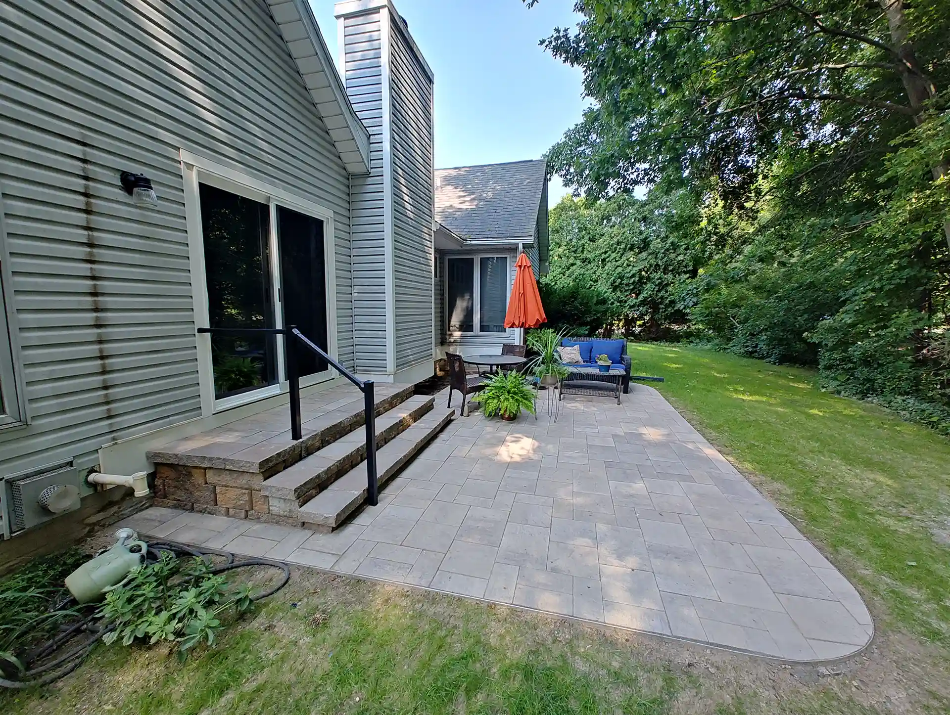 photo of a backyard patio